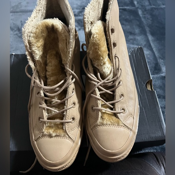 Tan Converse CT Fur Boot/Shoe Teak Size 11 - Picture 4 of 6